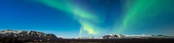 Northern Lights over Thingvellir National Park