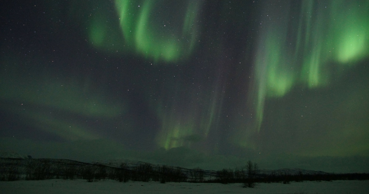 The northern lights in Norway