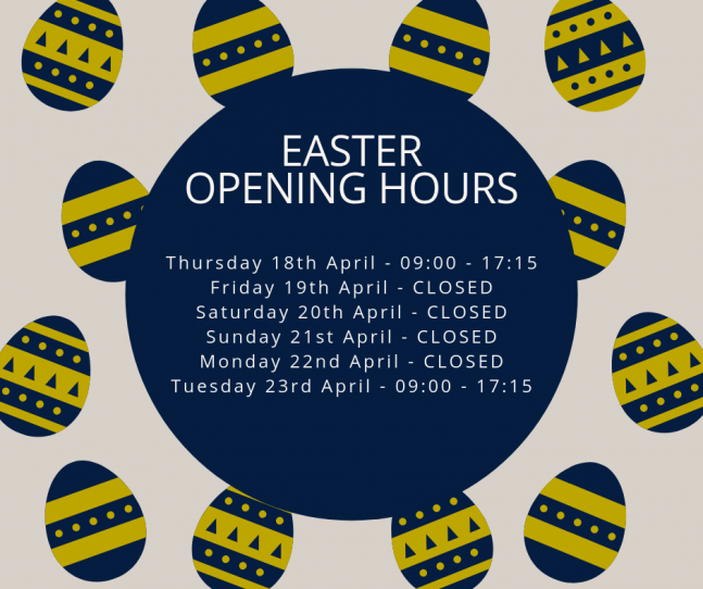 Easter Opening Times