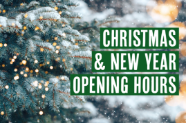 Christmas & New Year Opening Hours 2021