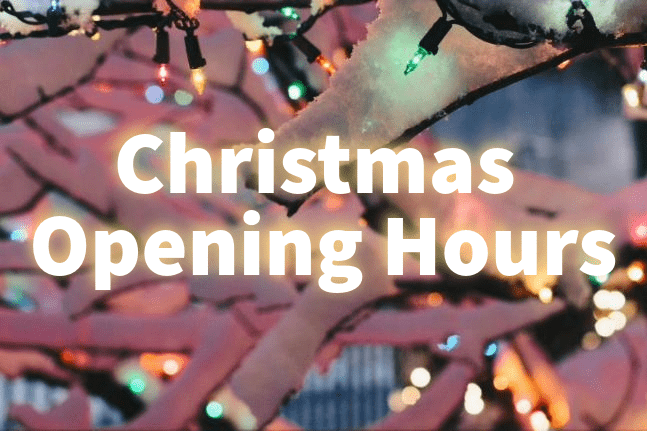 Christmas Opening Hours 2024