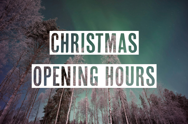 Christmas Opening Hours 2025